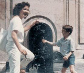 María José con su sobrino