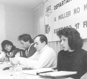María Jose en la Conferencia de la Mujer Rural de UGT 1990